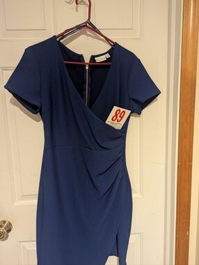 Lot 89 Blue Short Sleeve Dress - Size 12